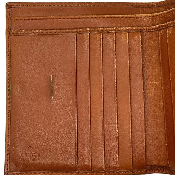 Gucci Brown Leather Horsebit Wallet with Gold Buckle - Picture 6 of 13